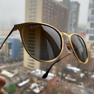Ray-Ban Polarized Sunglasses - Erika Gunmetal Gold